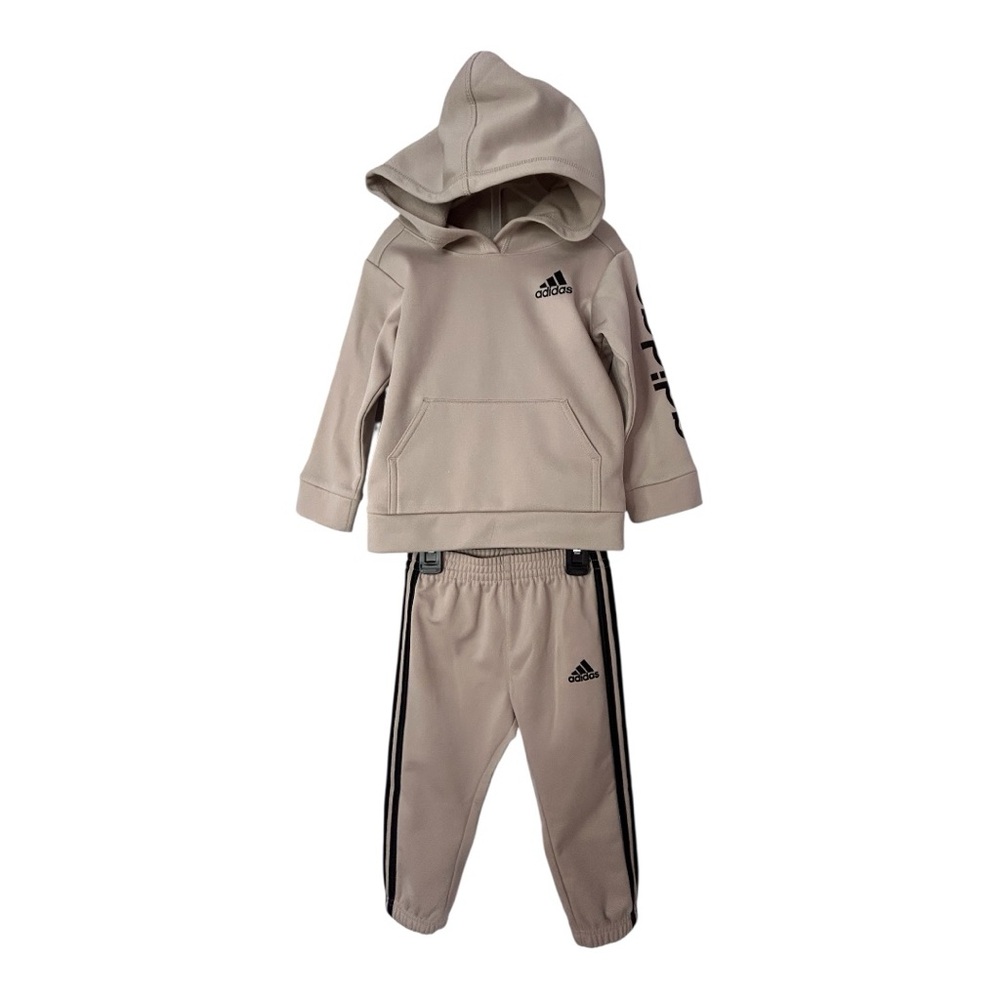 Adidas Kids Beige Hoodie Set